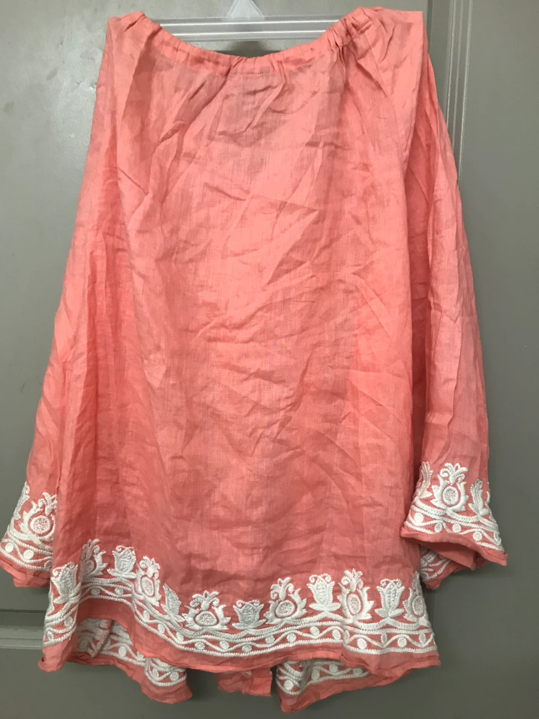 Talbots linen embroidered blouse - photo 2