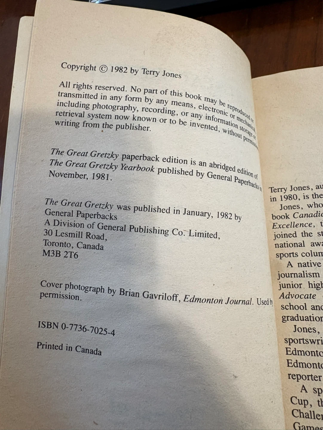 The Great Gretzky Paperback Book by Terry Jones - photo 4