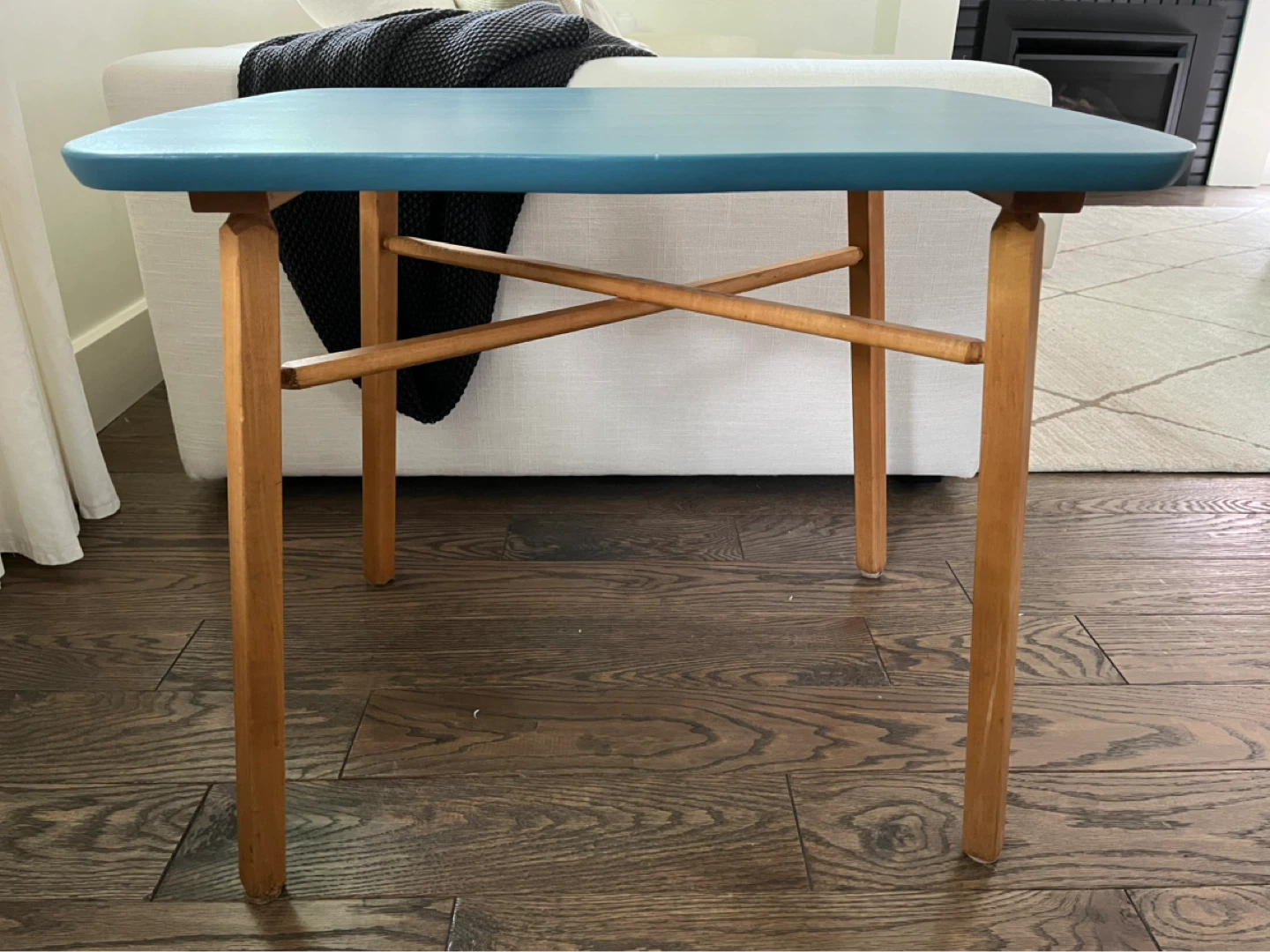 Blue Modern (MCM) End Table