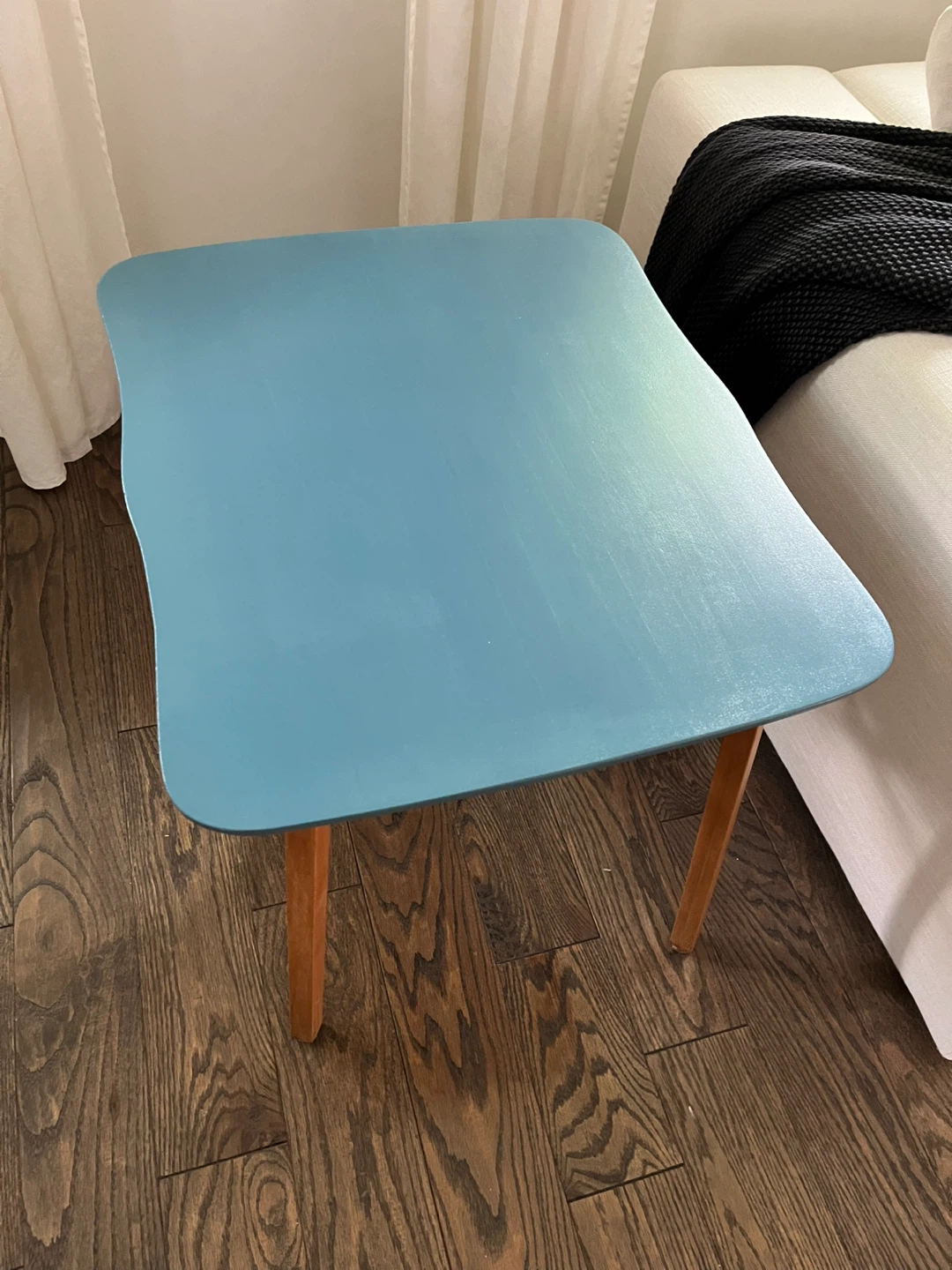 Blue Modern (MCM) End Table - photo 5