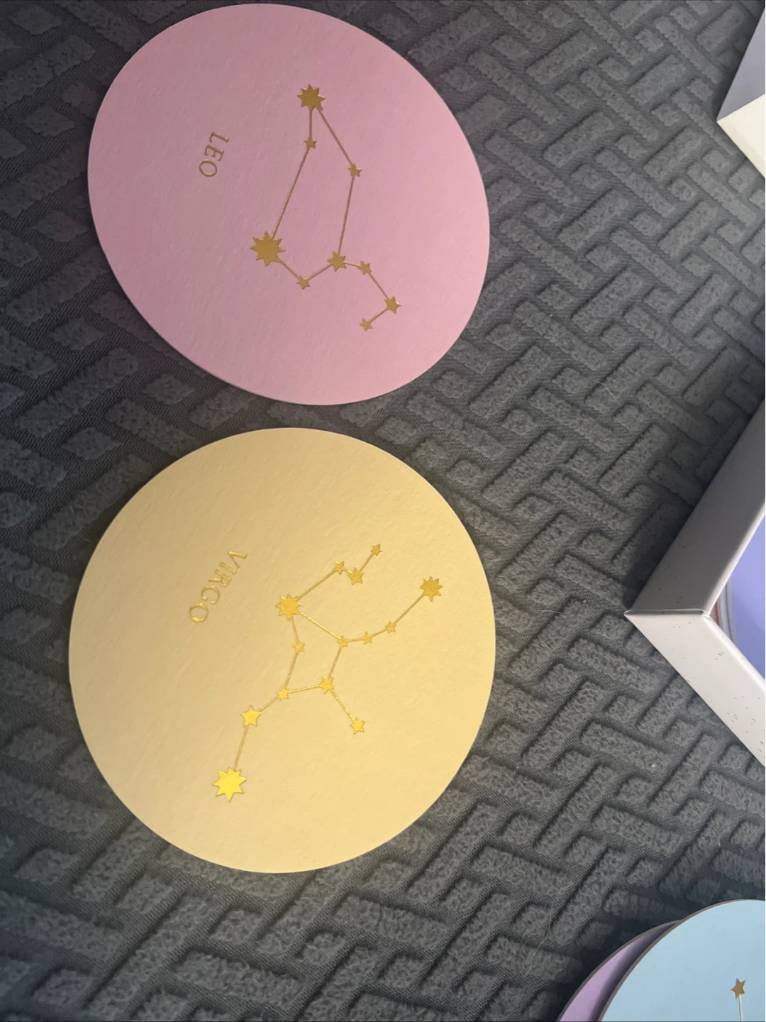 Star Sign Paper Coaster Set - 12 Zodiac Coasters - photo 5
