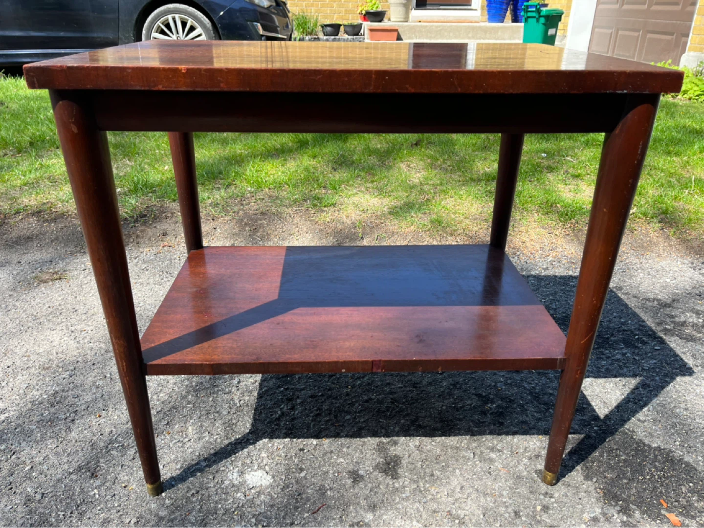 MCM End Table with Shelf - photo 5