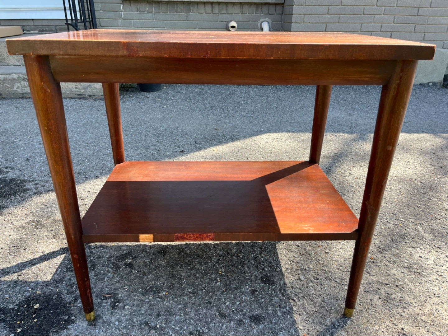 MCM End Table with Shelf - photo 4