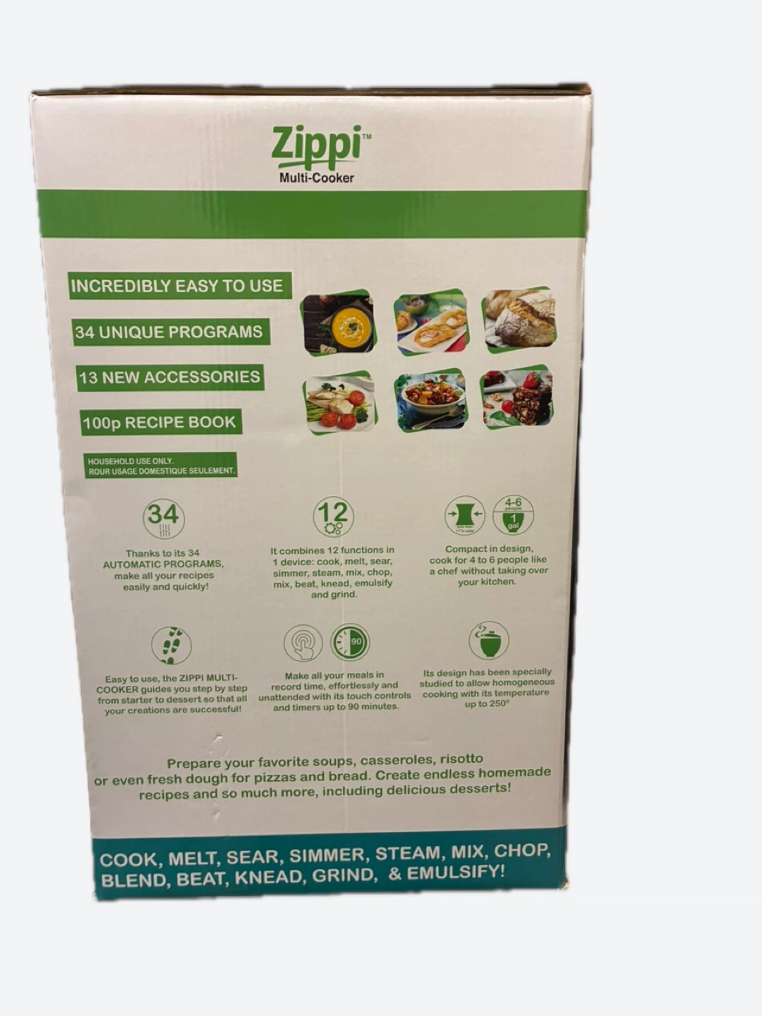 Zippi Multi-Cooker 12-in-1 with 100 Recipes - photo 3
