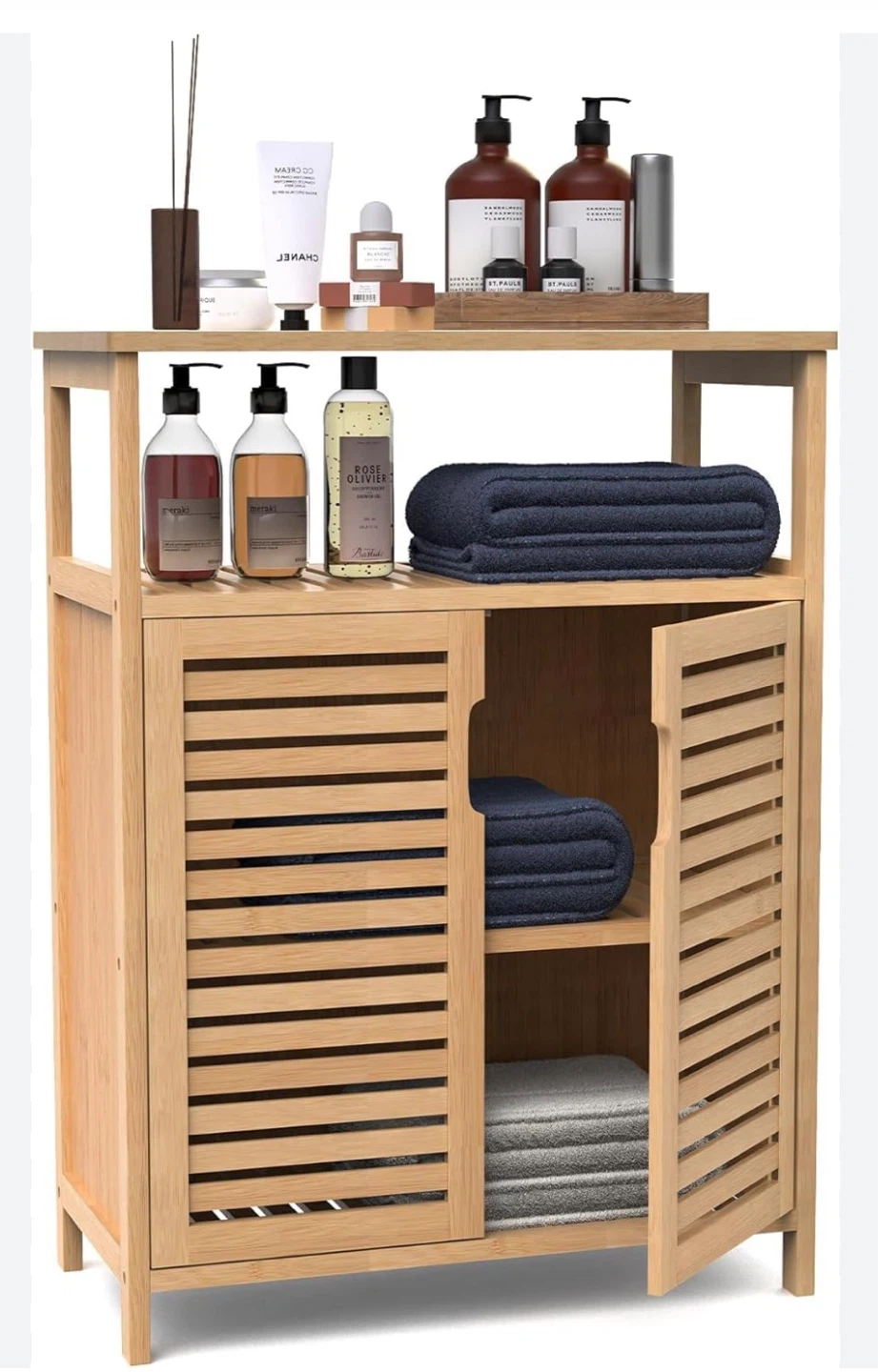 Wooden Bathroom Storage Cabinet