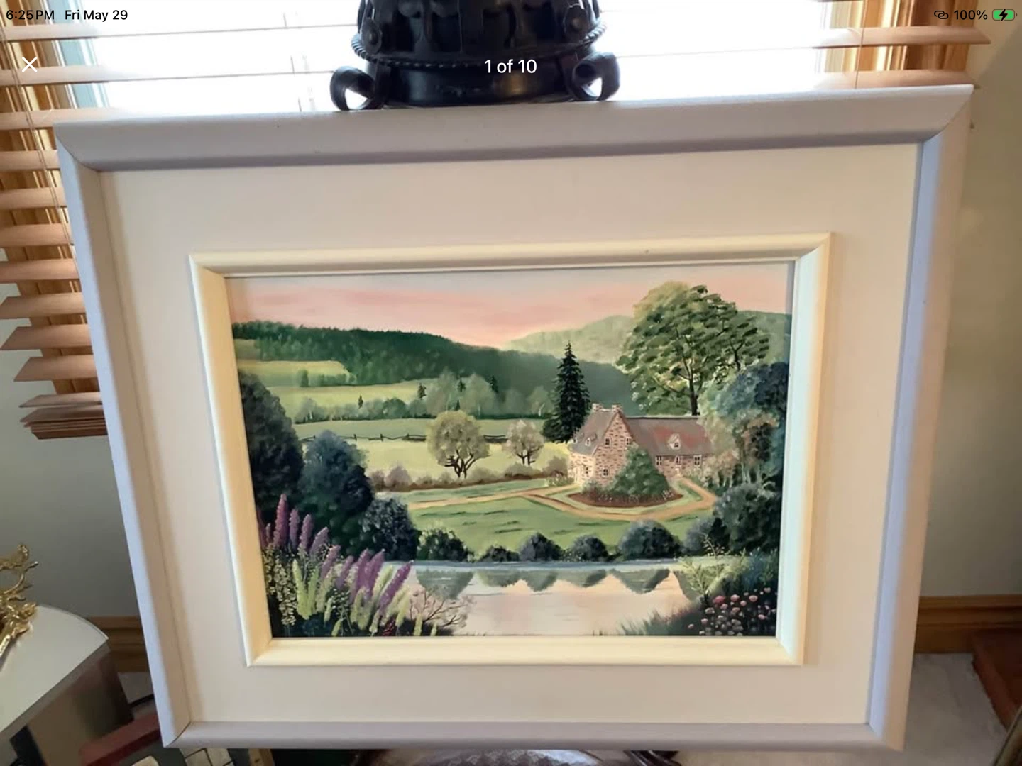 Acrylic Landscape Ptg by Quebec Artist Laliberte 🐞