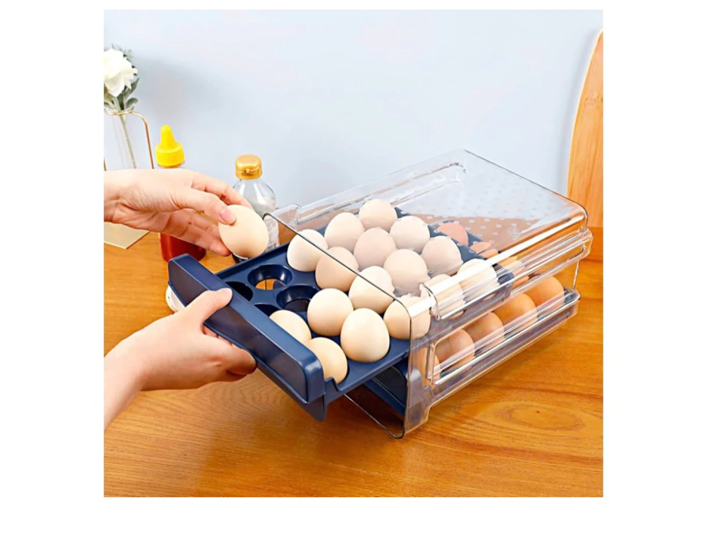 Stackable Egg Holder with Drawer - photo 4