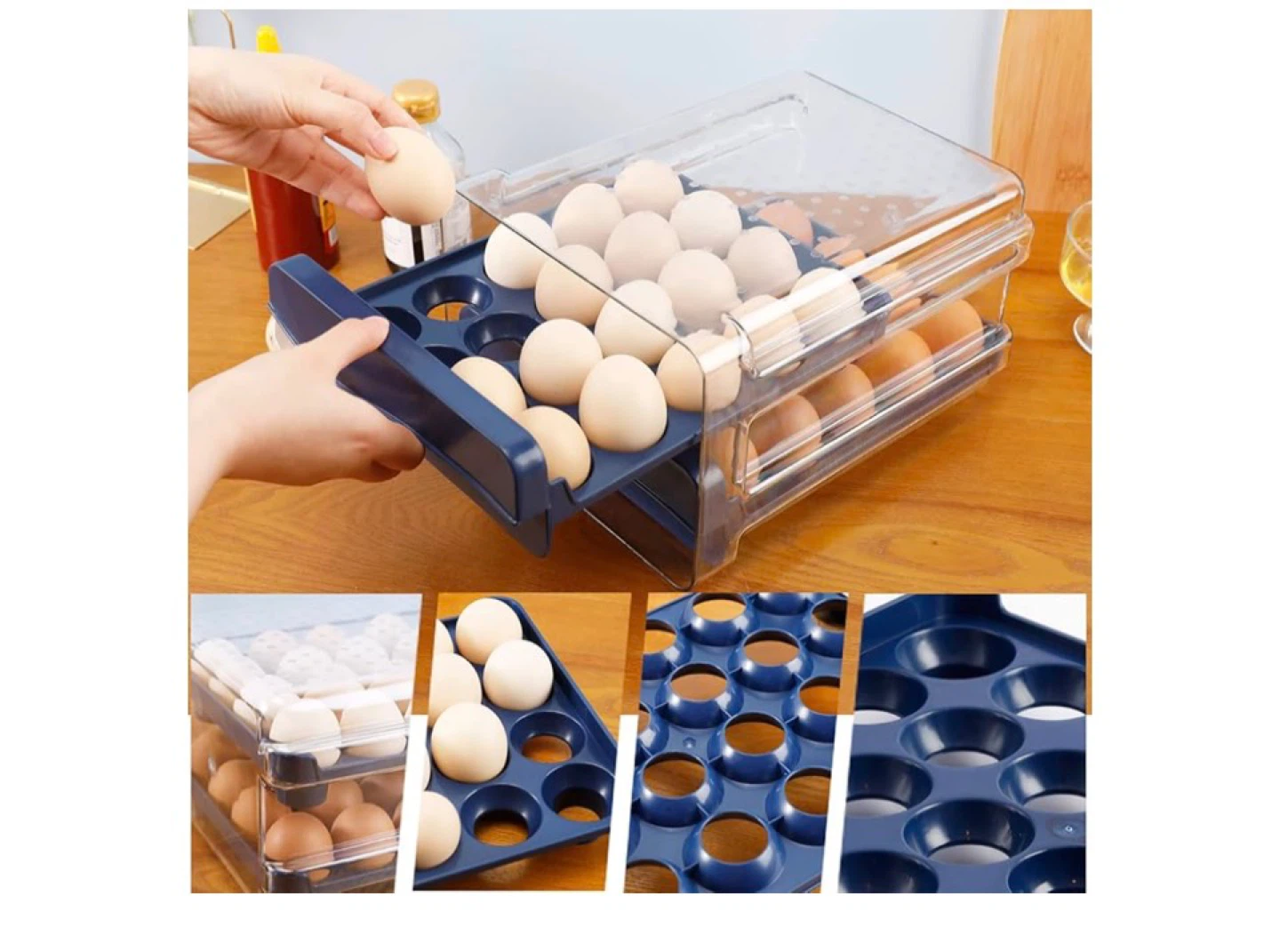 Stackable Egg Holder with Drawer - photo 5
