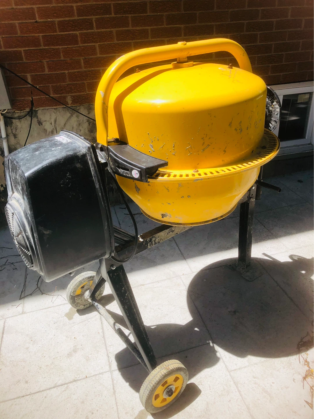 Yellow Portable Concrete Mixer