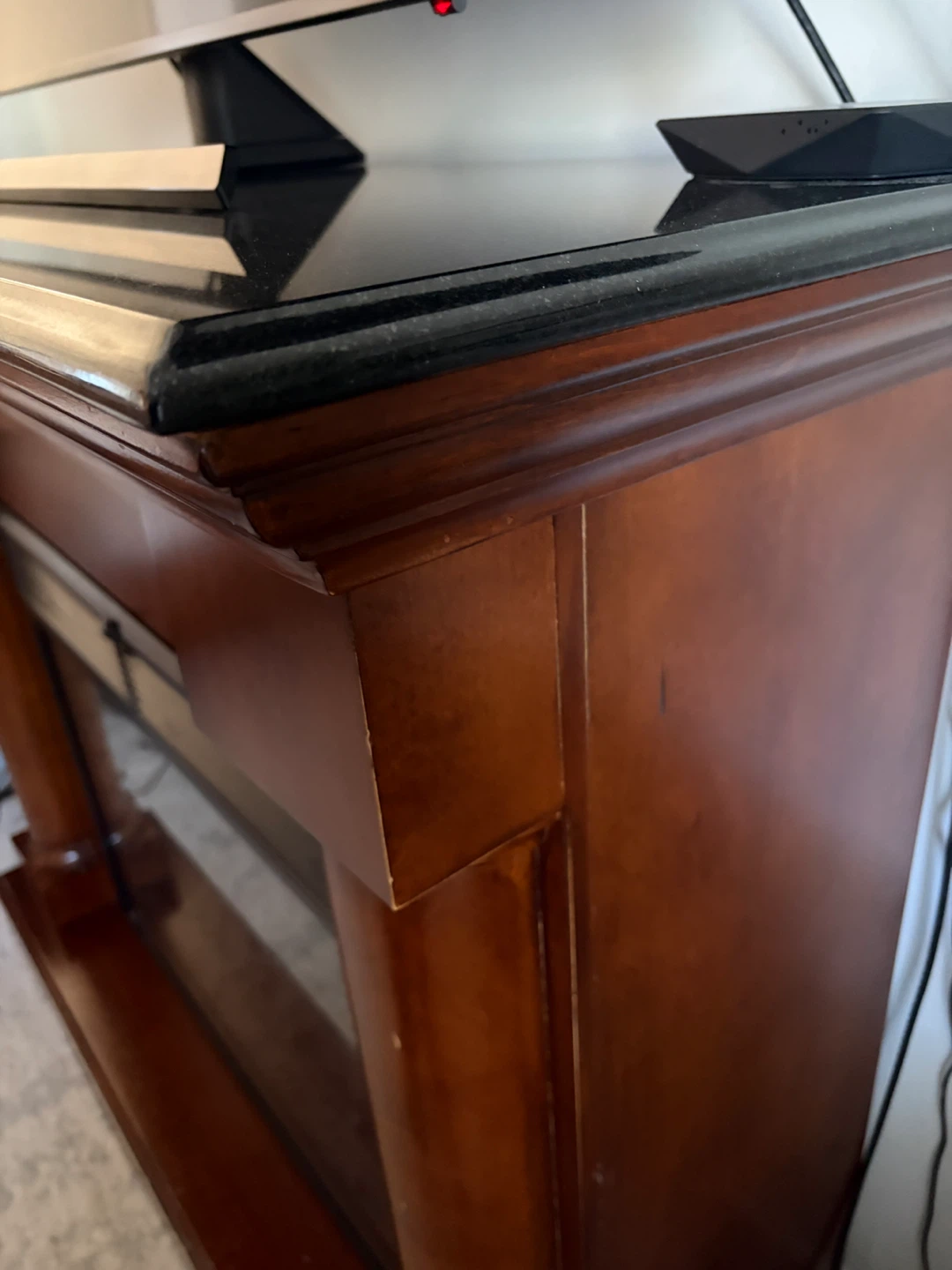 Electric Fireplace with Mantle - photo 2