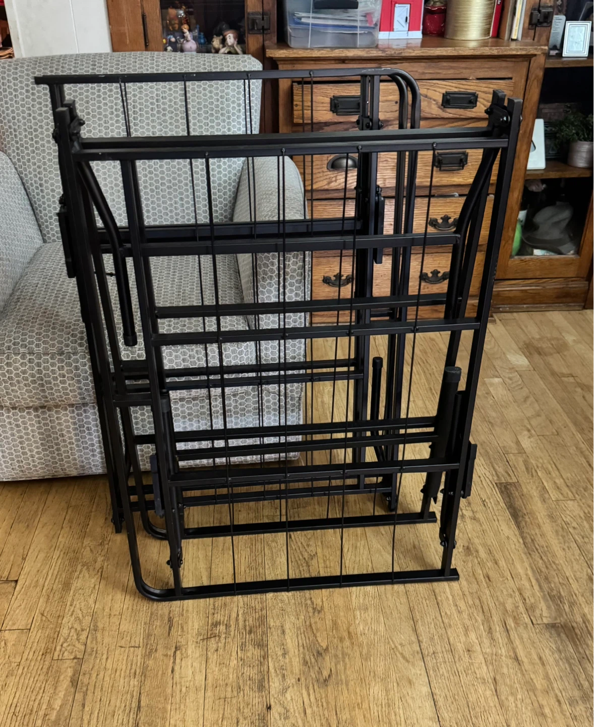 Black Folding Bed Frame