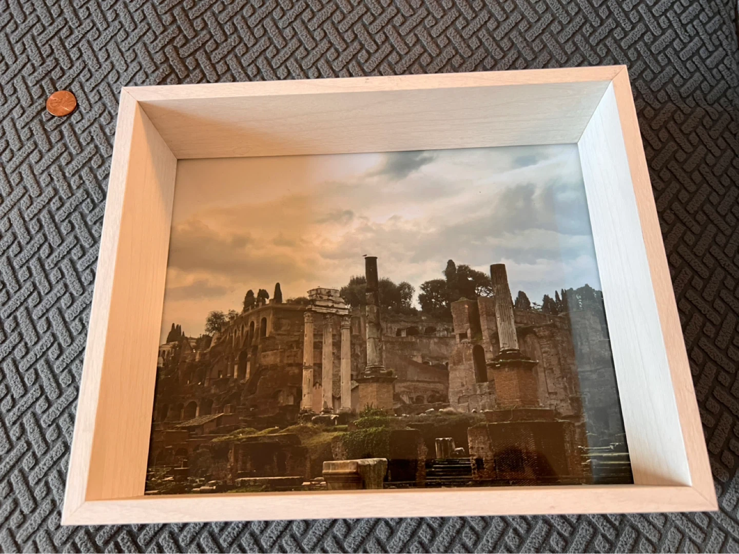Roman Forum Photo in a Shadow Box by Amateur Photographer