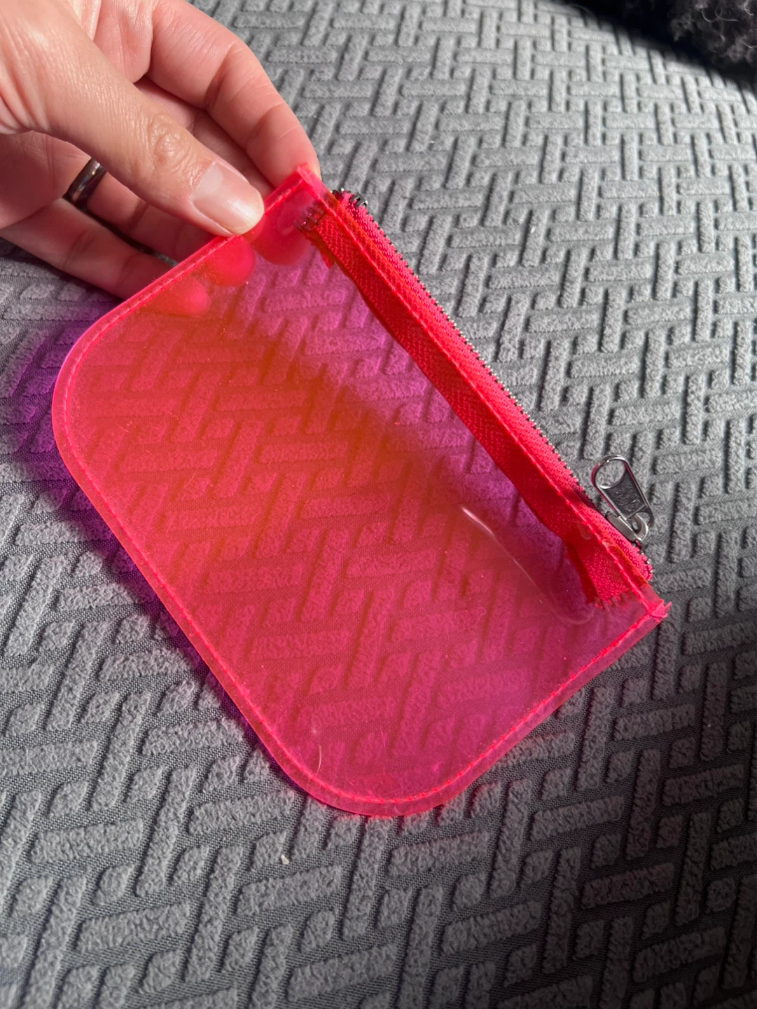 Urban Outfitters Pink Translucent Zipper Pouch - photo 5