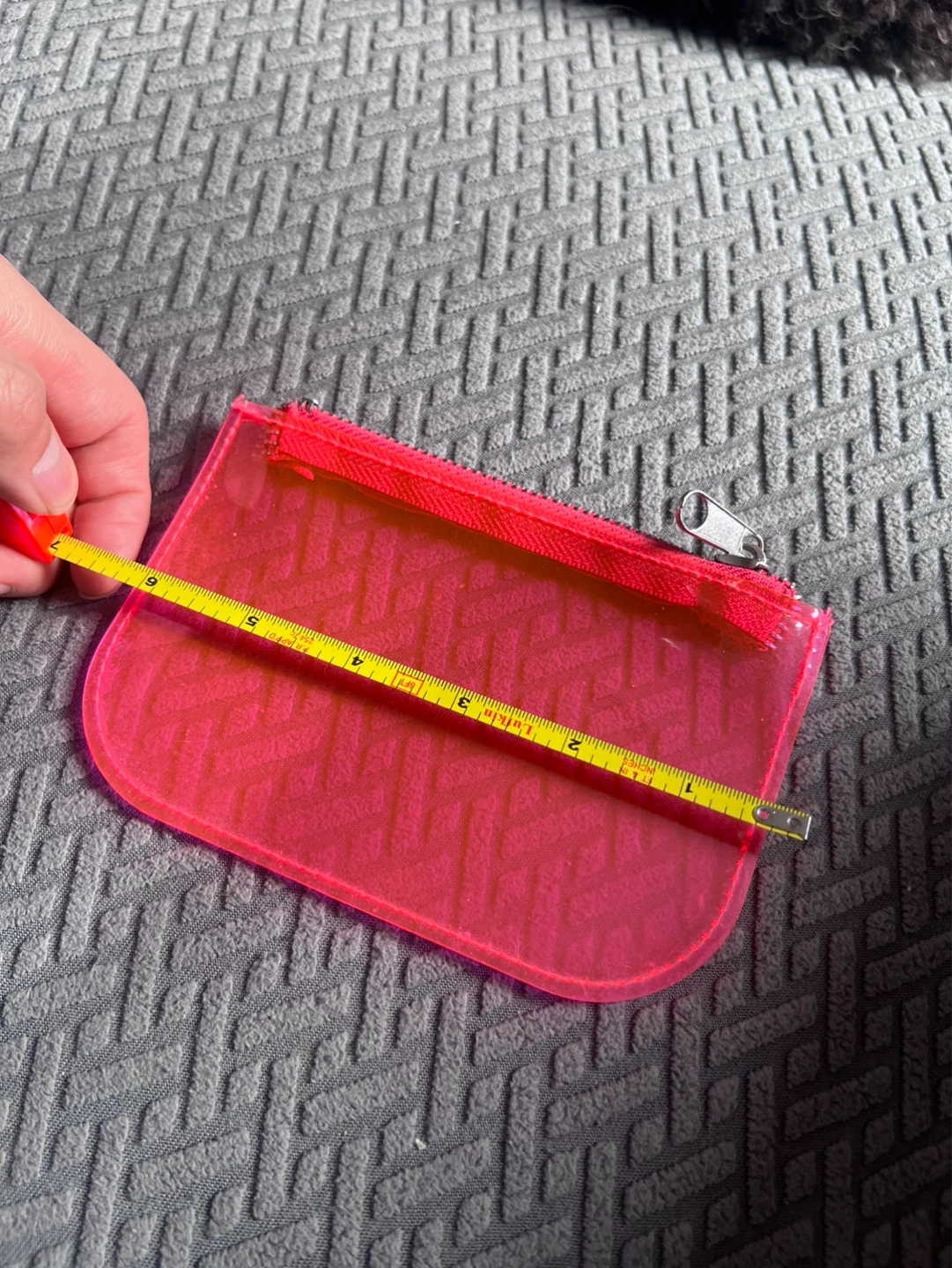 Urban Outfitters Pink Translucent Zipper Pouch - photo 4
