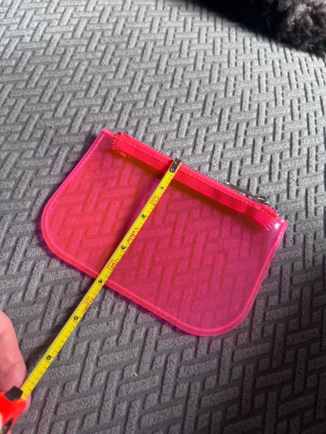Urban Outfitters Pink Translucent Zipper Pouch - photo 3