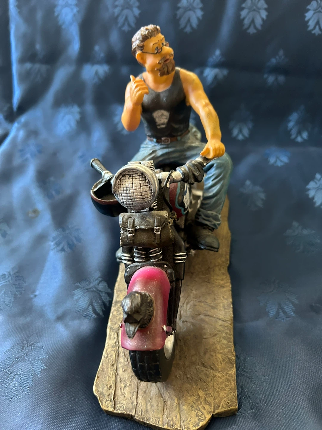 Motorcycle Rider Figurine - photo 2