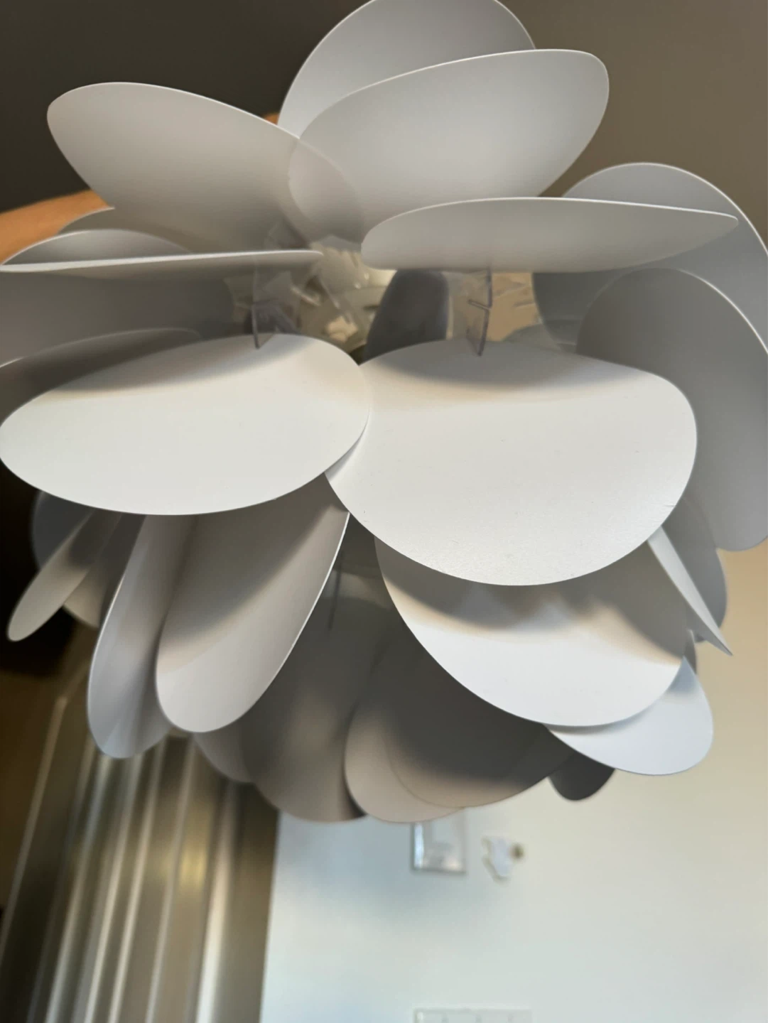 White lotus Pendant Light Fixture - photo 2