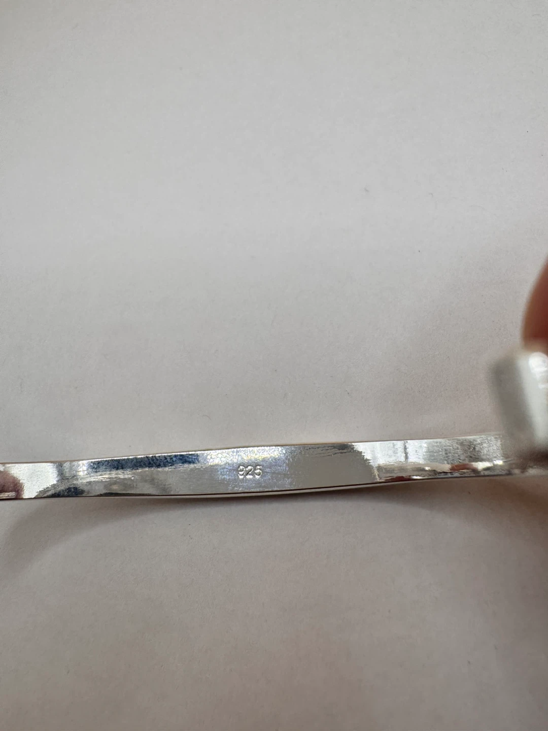Sterling Silver 925 Bangle Cuff Bracelet - photo 3