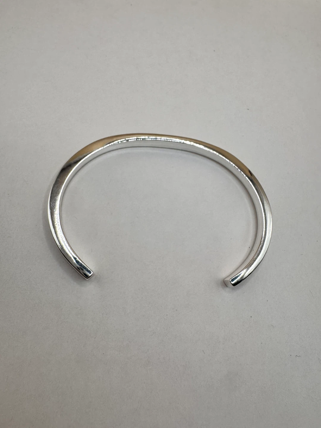Sterling Silver 925 Bangle Cuff Bracelet - photo 4