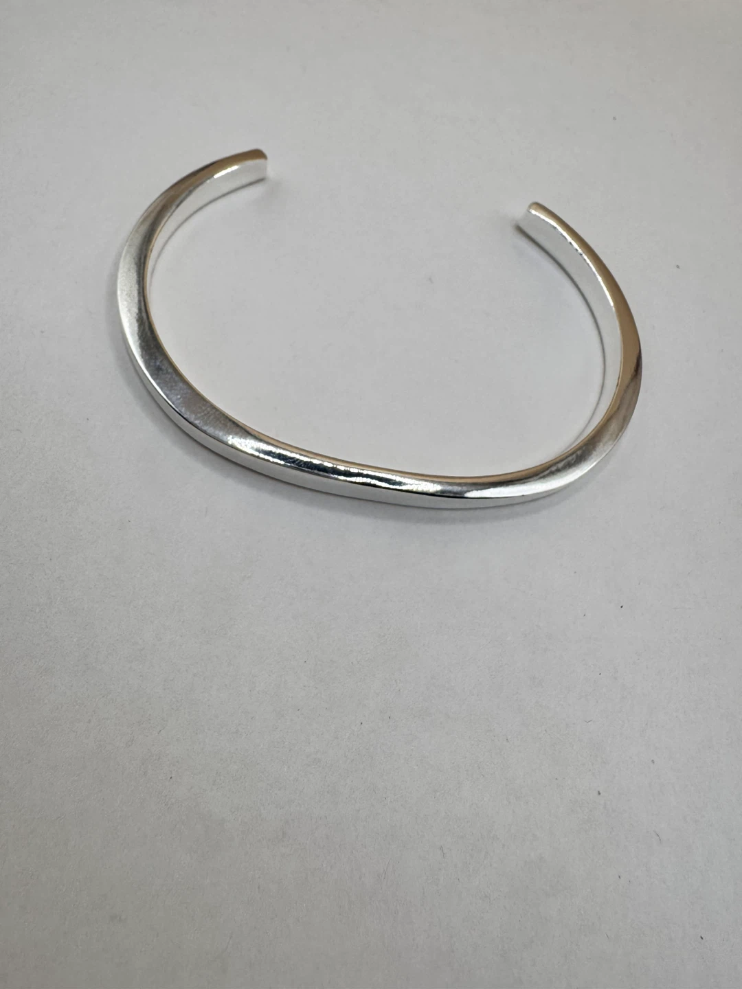 Sterling Silver 925 Bangle Cuff Bracelet