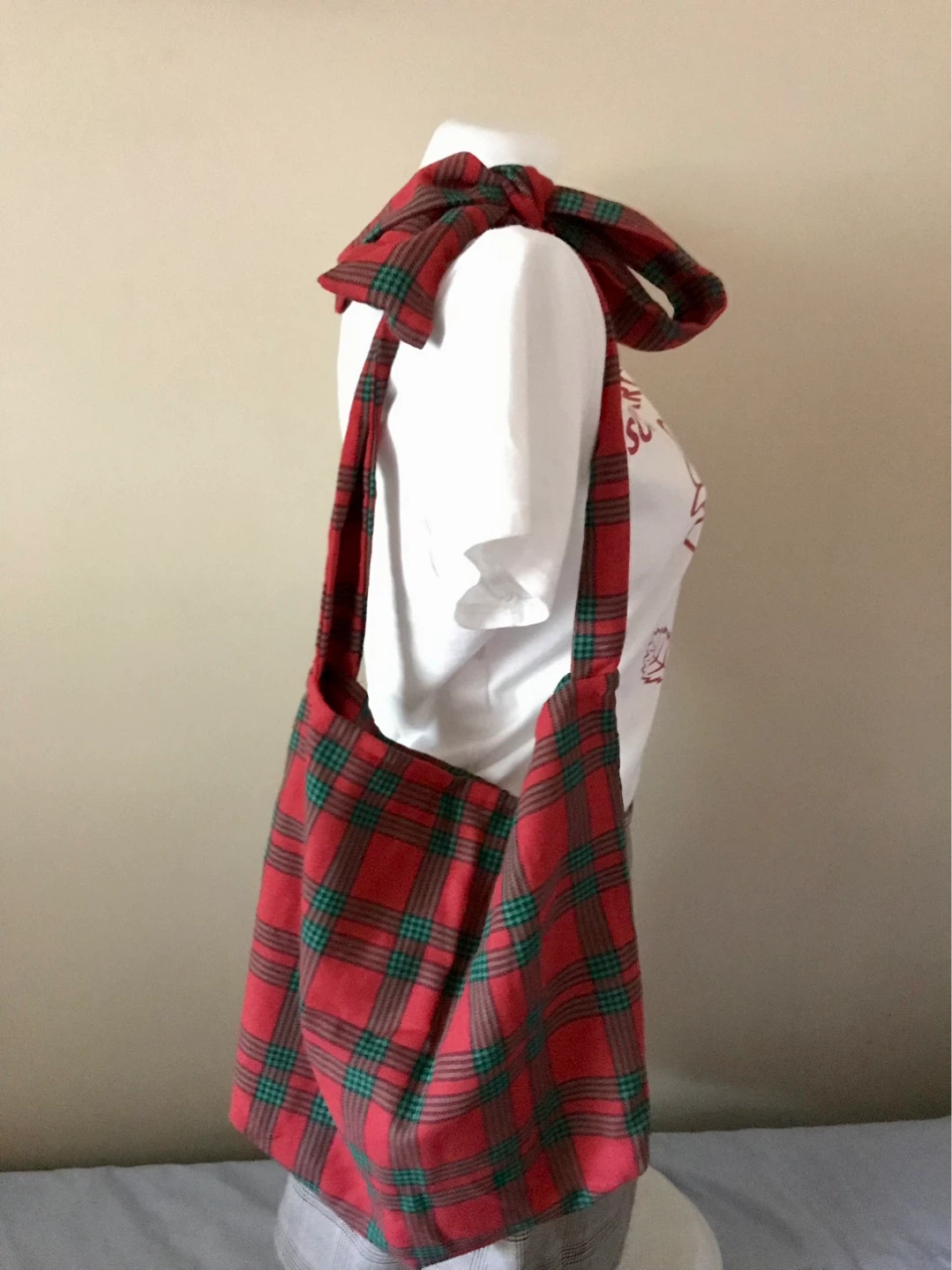Handmade bow shoulder bag