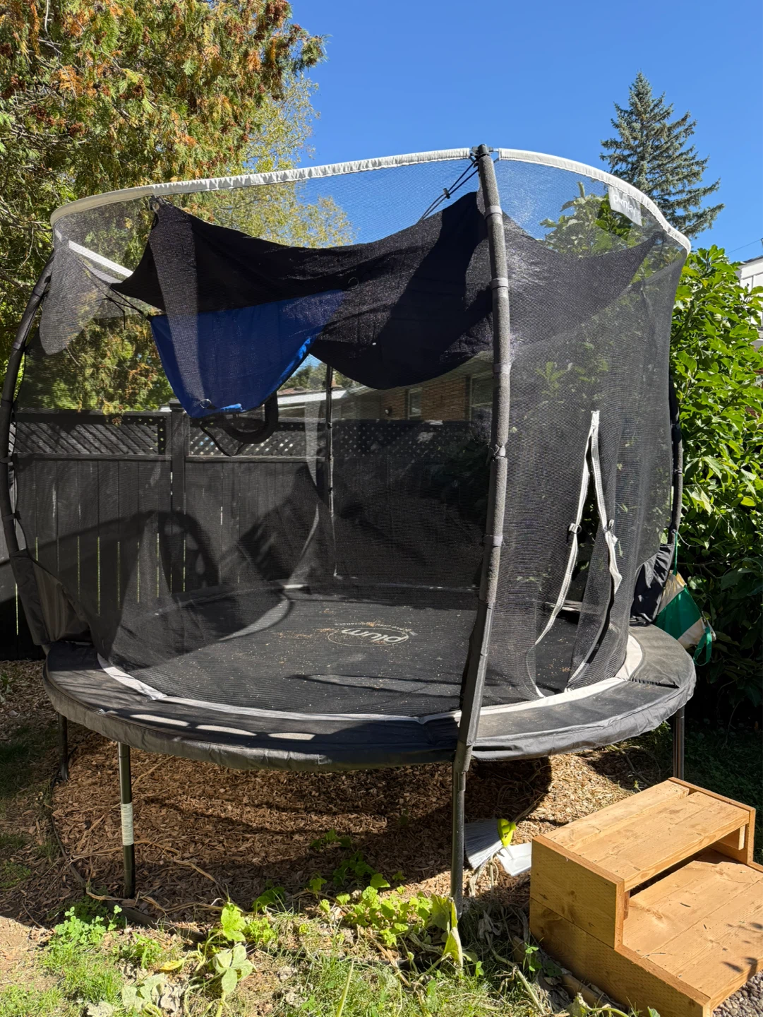 Plum Trampoline with Safety Net