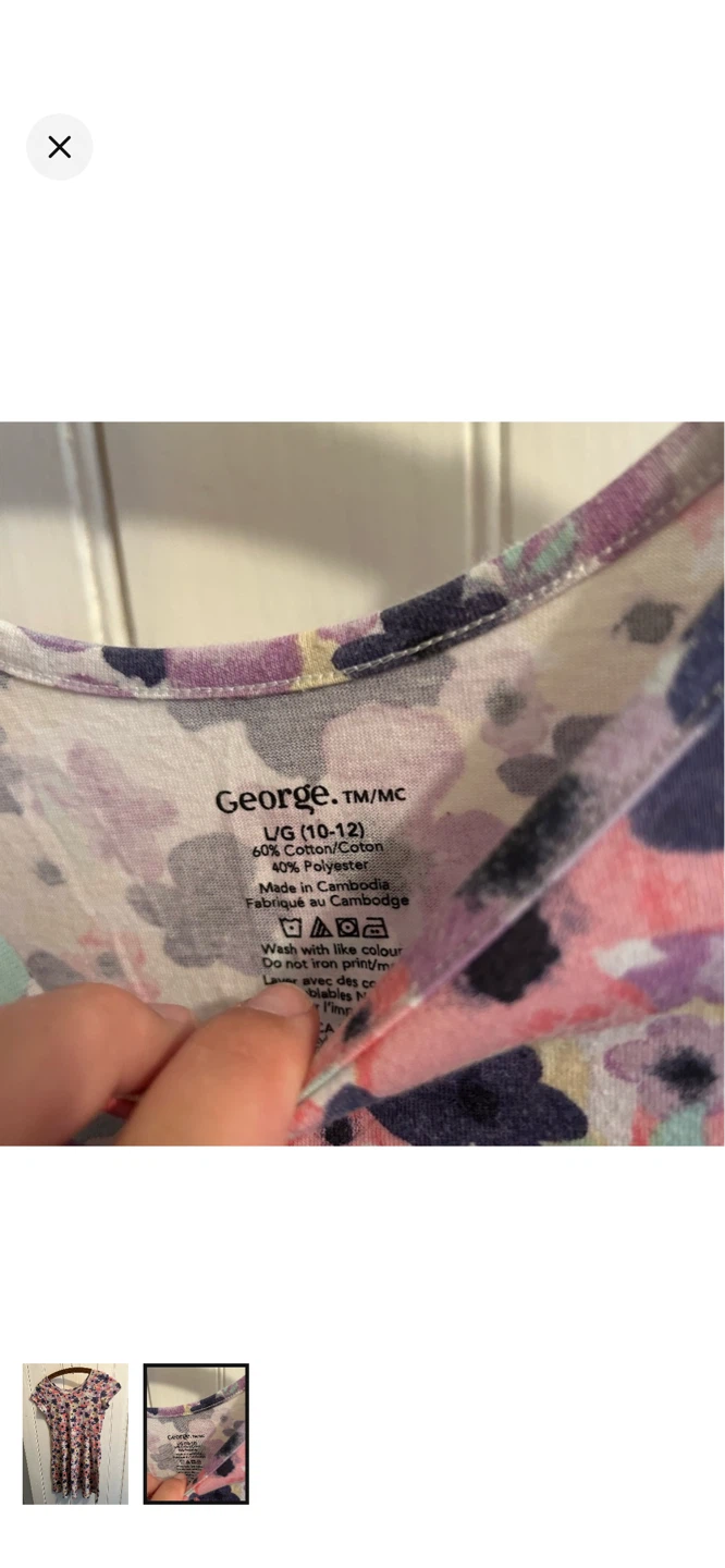 George floral dress size L (10-12) - photo 2
