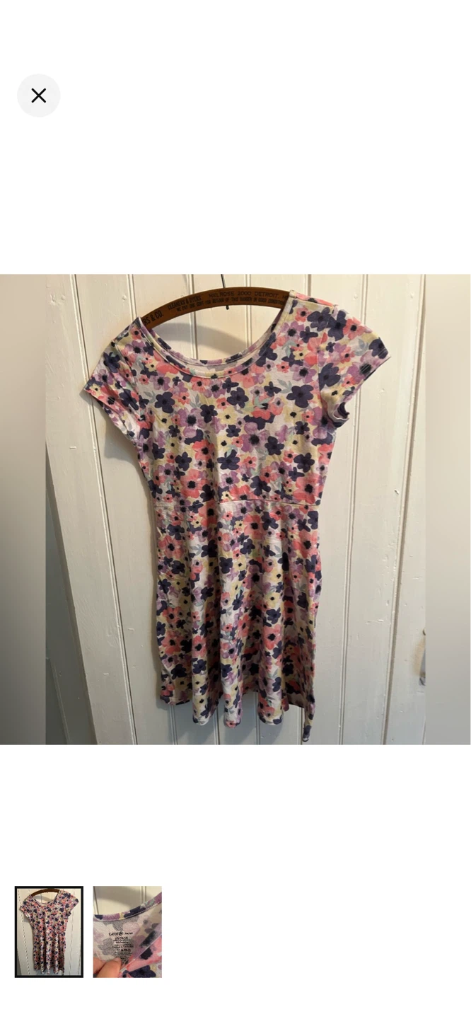 George floral dress size L (10-12)