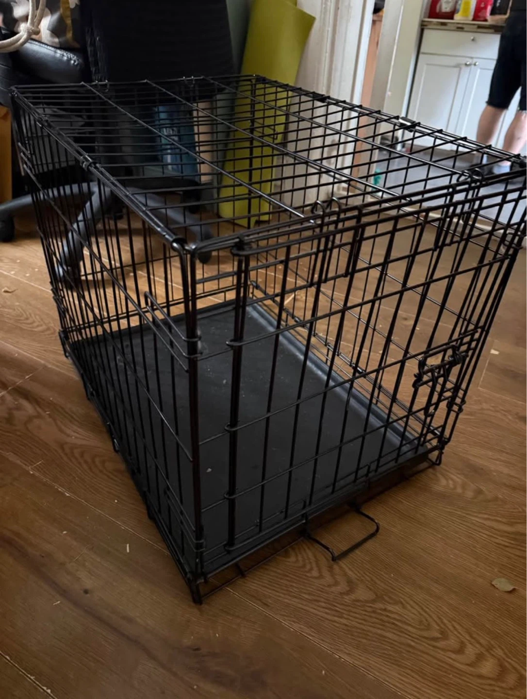 Small dog crate with cover