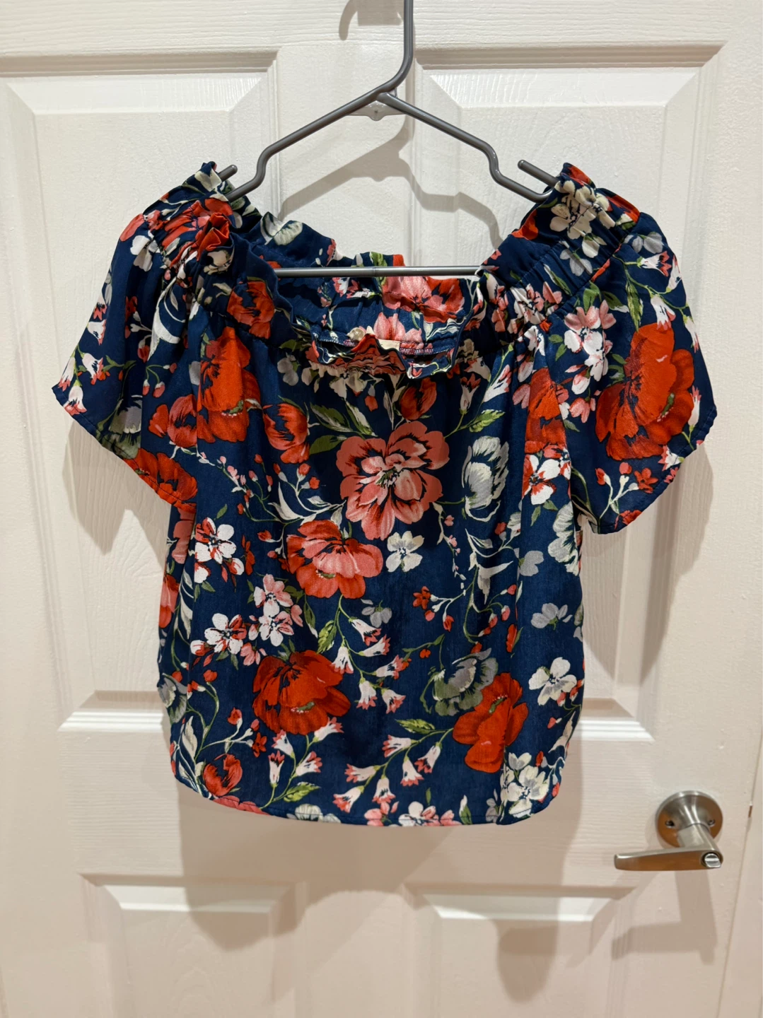 Floral Off-the-Shoulder Top - Size M