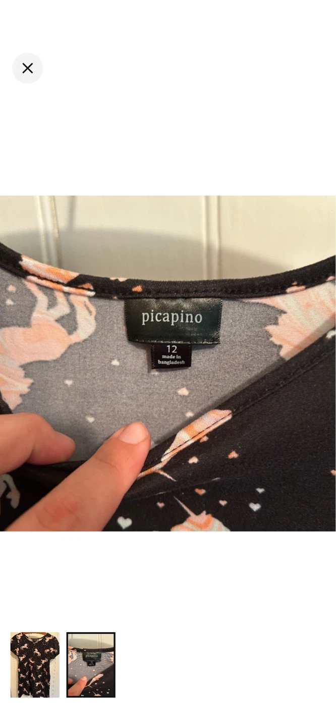 Picapino Girls Unicorn Dress Size 12 - photo 2