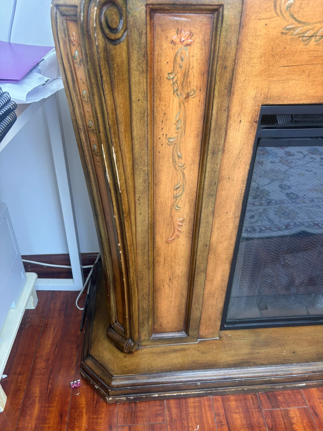 Ornate Electric Fireplace Mantel - photo 3
