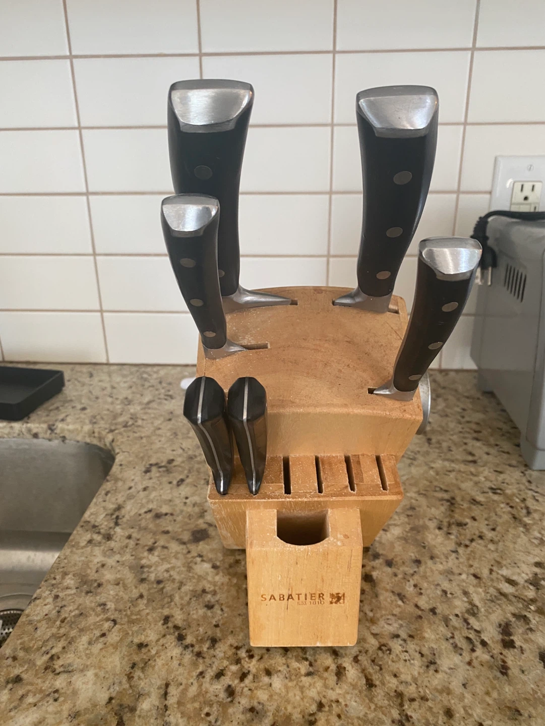 Sabatier Knives + Knife Block - photo 2