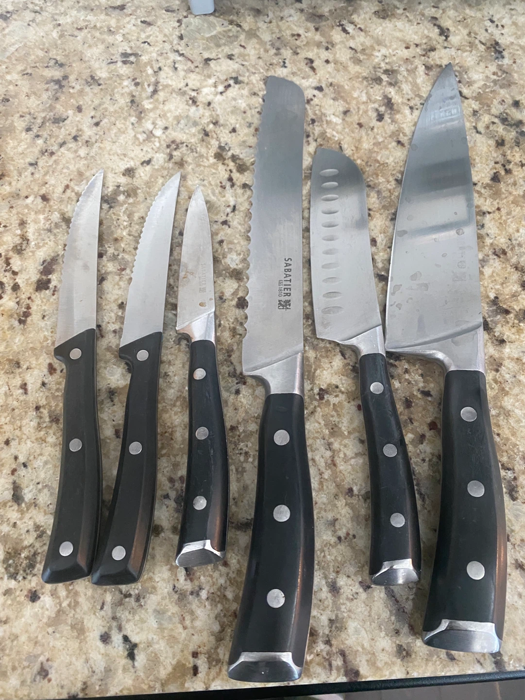 Sabatier Knives + Knife Block