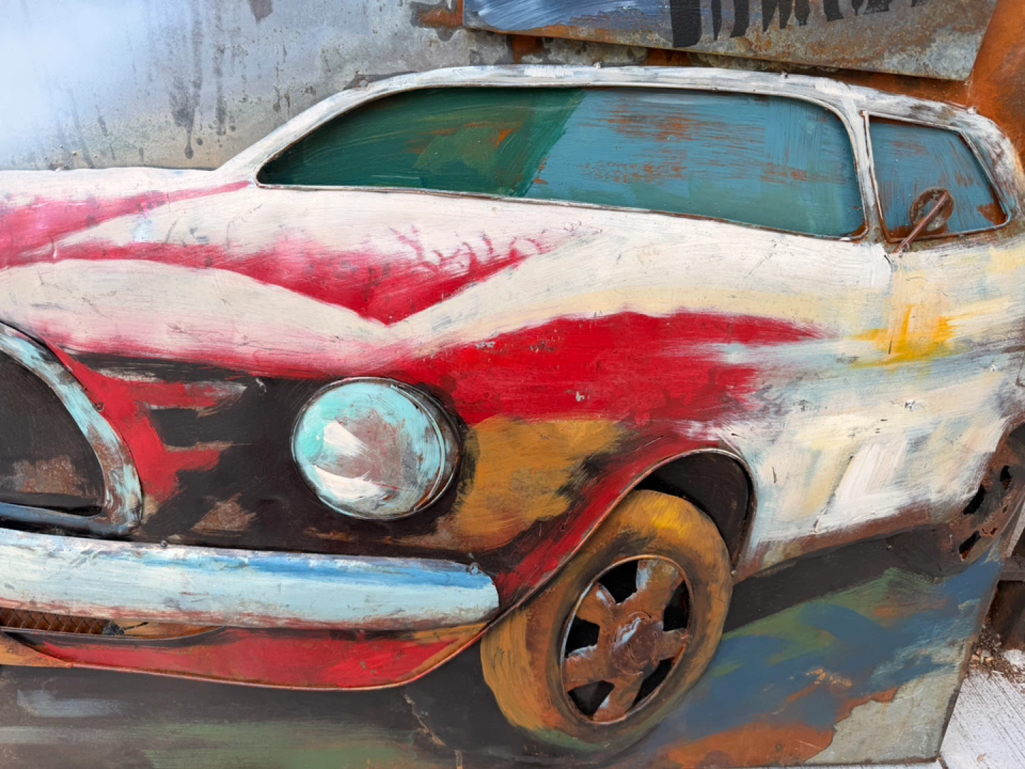 Rustic Metal Car Wall Art - photo 3
