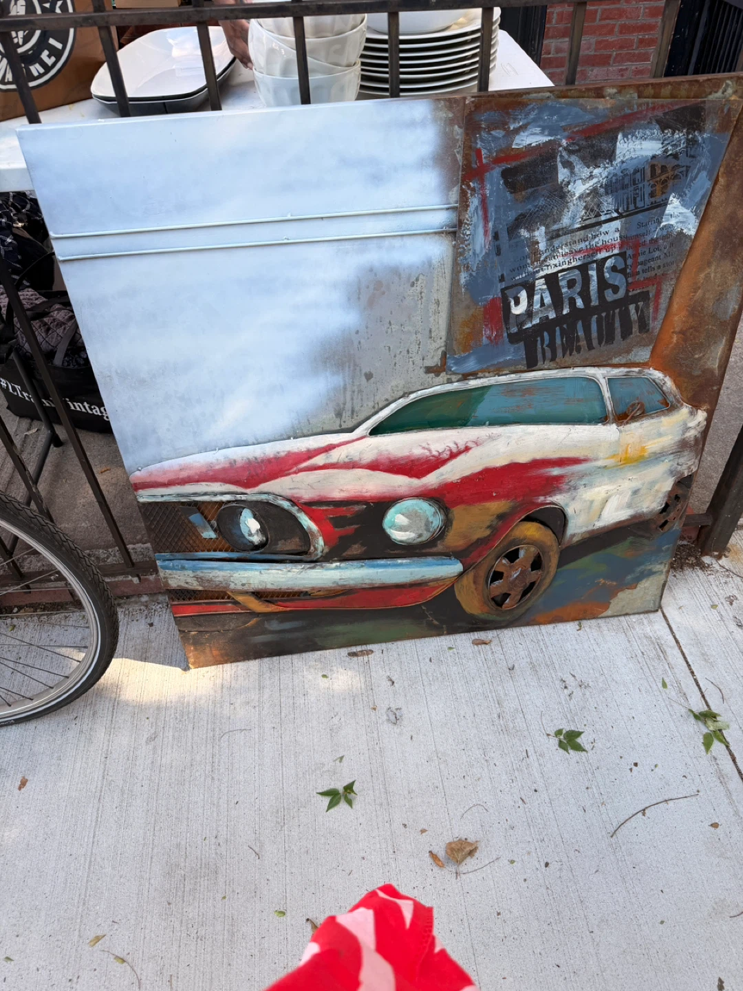 Rustic Metal Car Wall Art