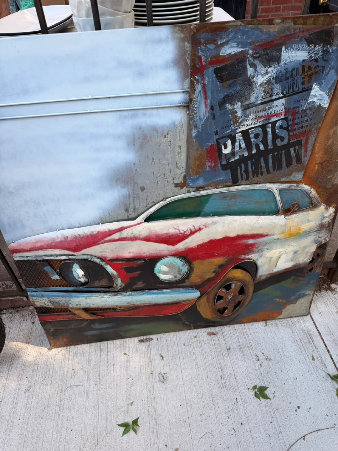 Rustic Metal Car Wall Art - photo 2