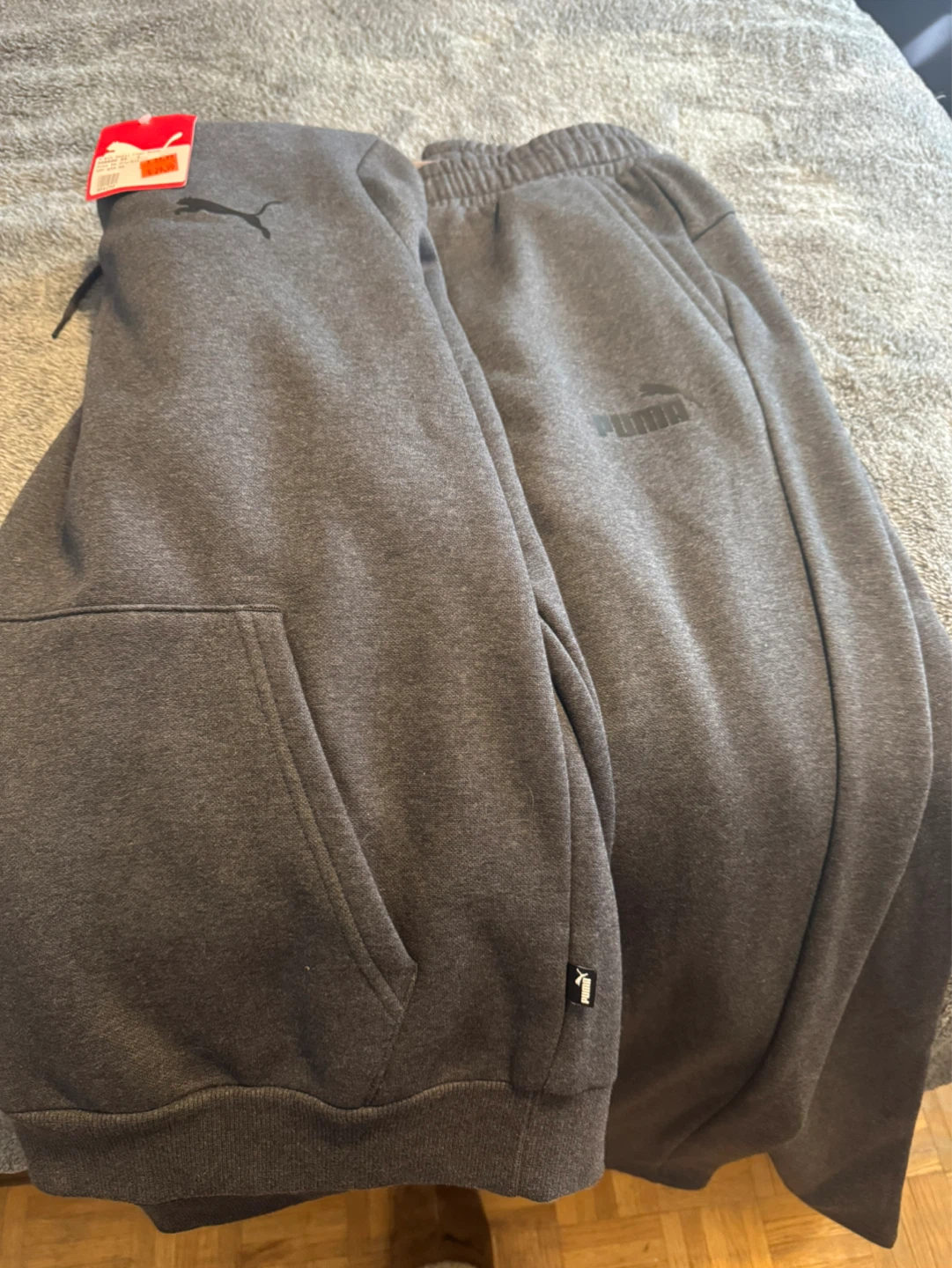 Puma Grey Hoodie and Sweatpants Set size small