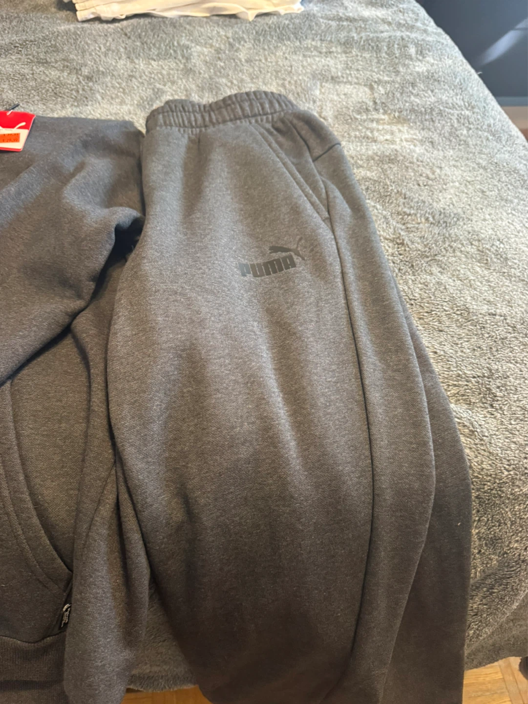 Puma Grey Hoodie and Sweatpants Set size small - photo 2