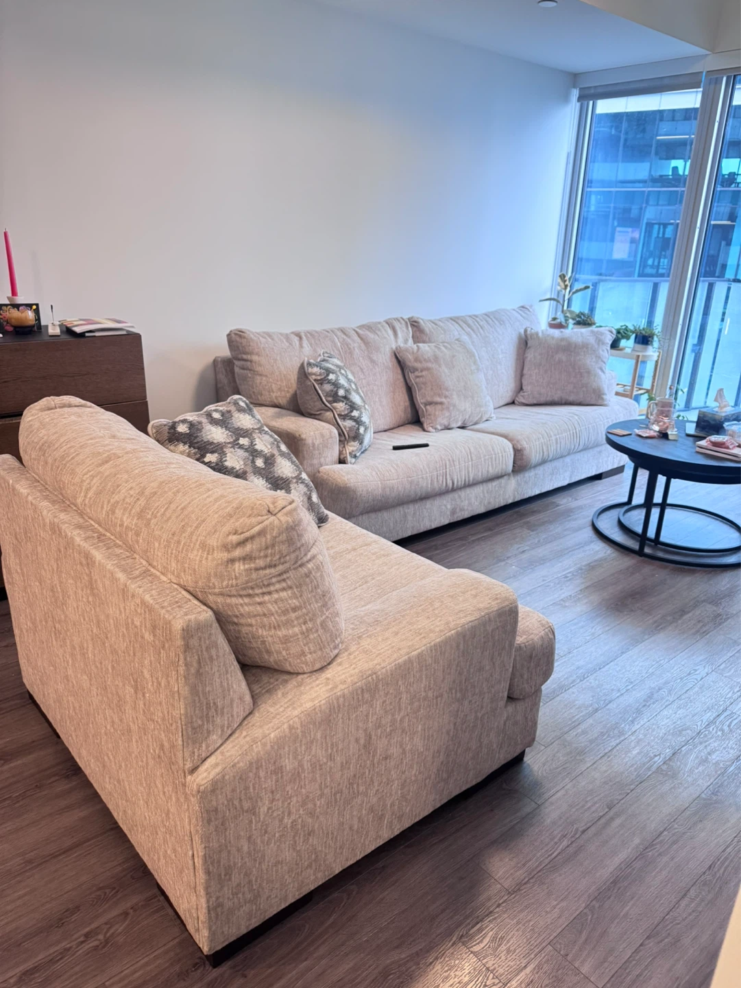 Light Beige sofa with Pillow - photo 4