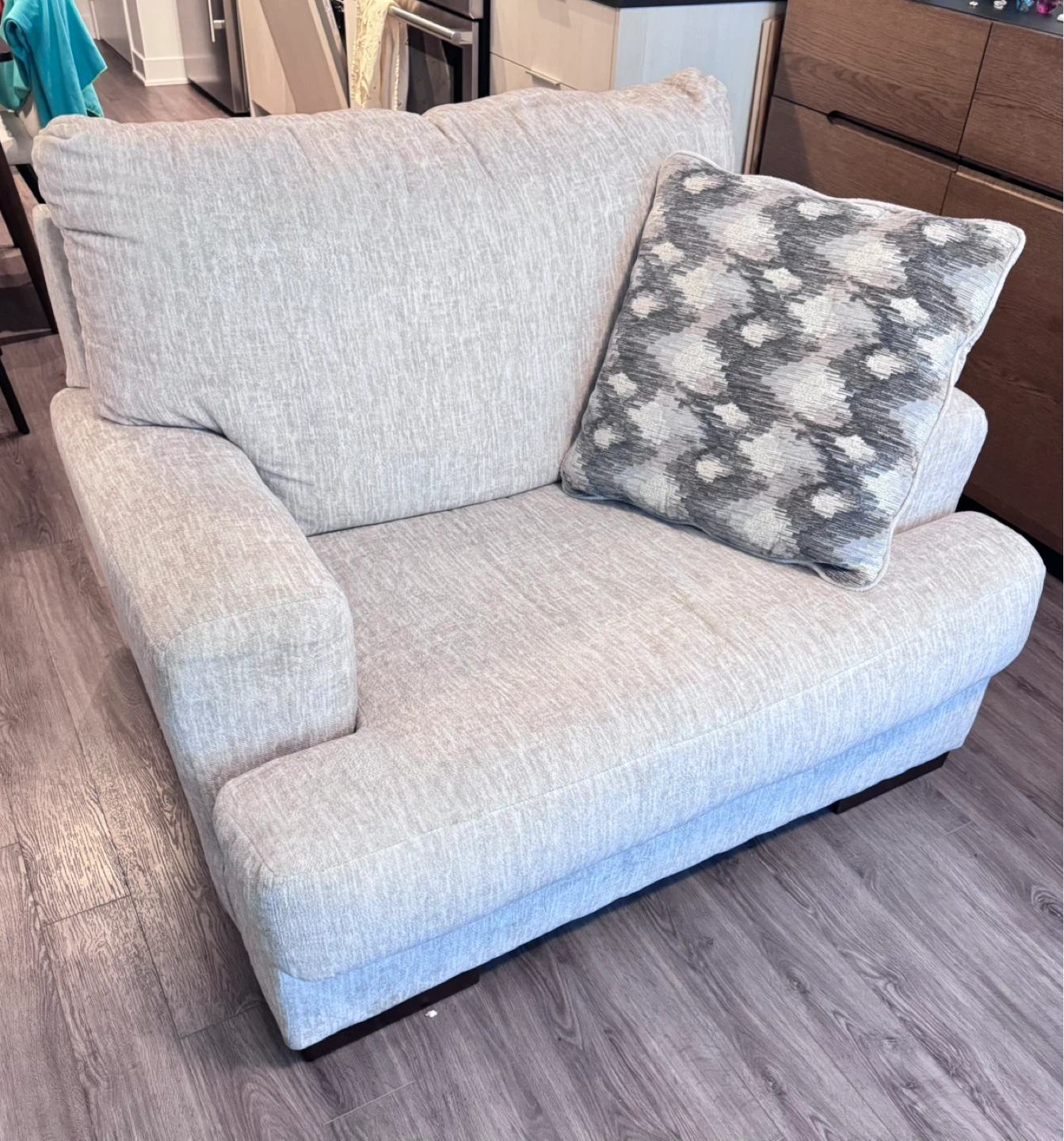 Light Beige sofa with Pillow - photo 2