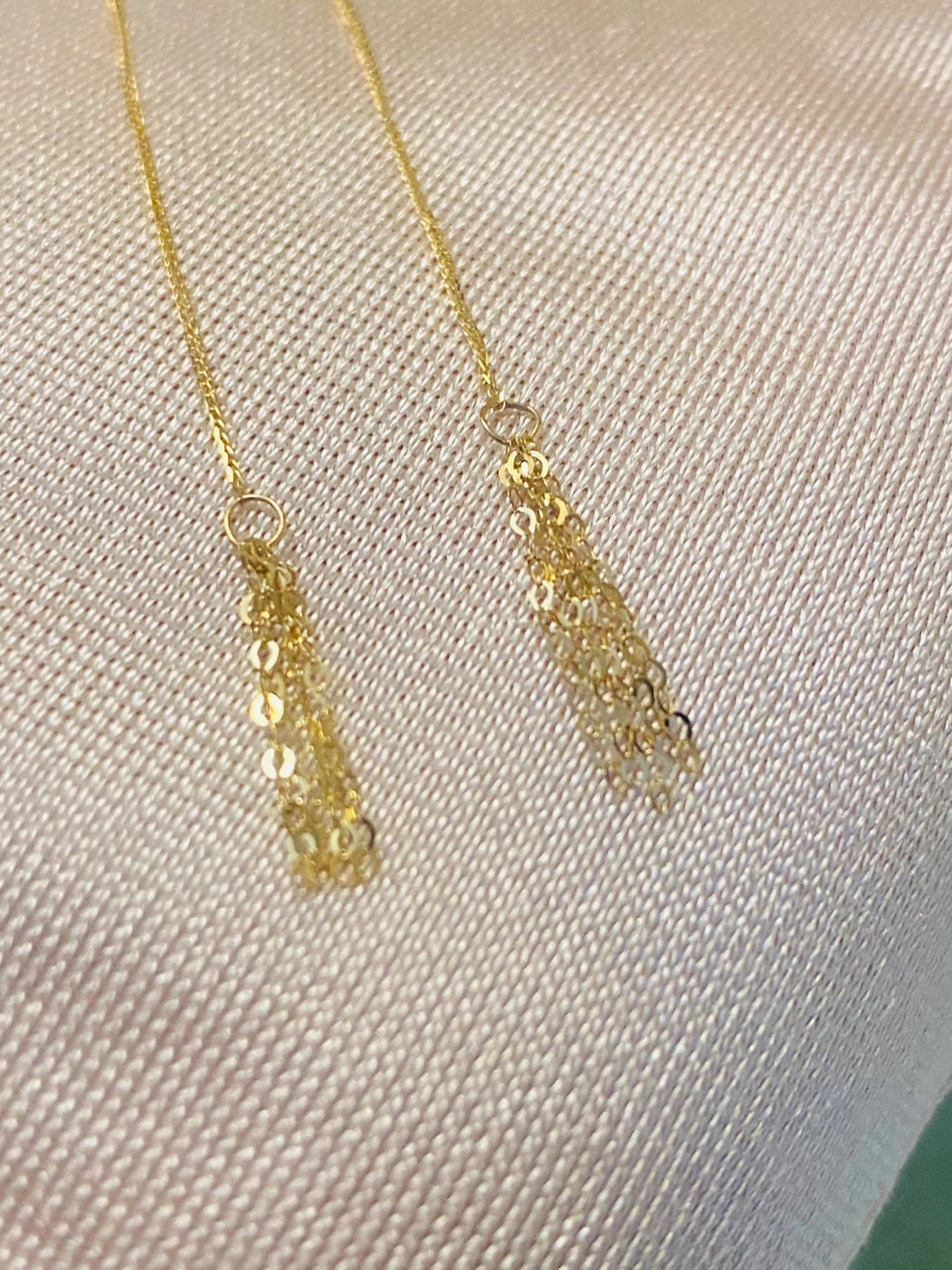 18K Gold Chain Drop Earrings - photo 3