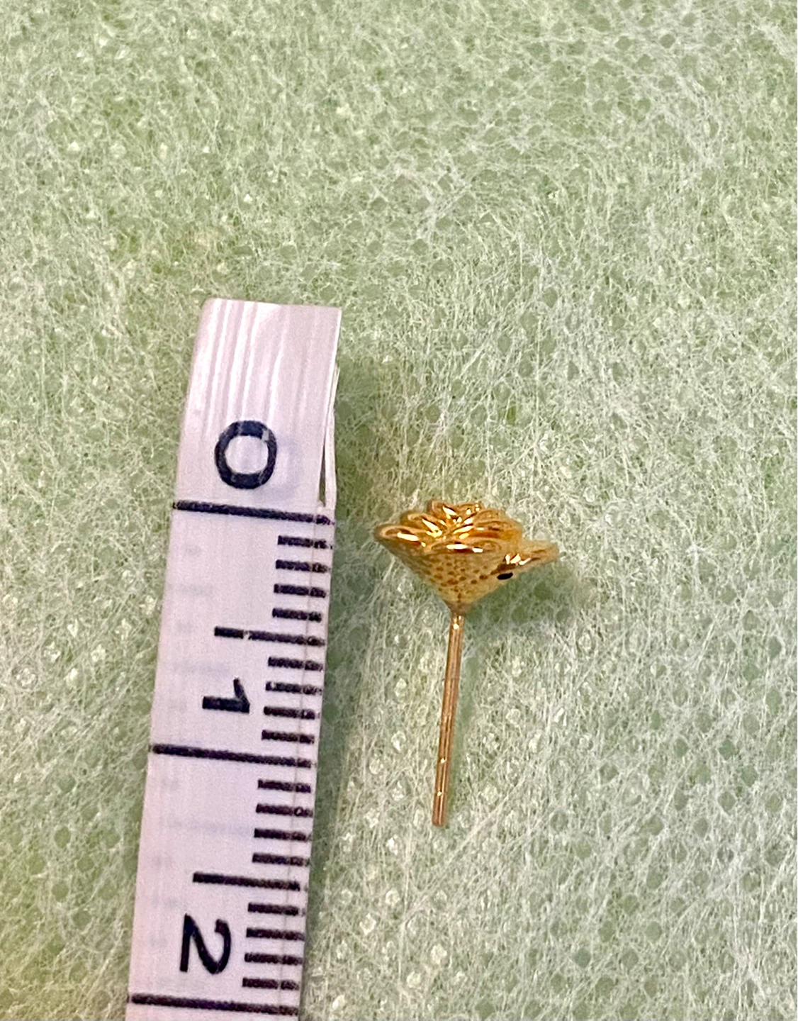 18 K  Gold Rose Stud Earrings - photo 4