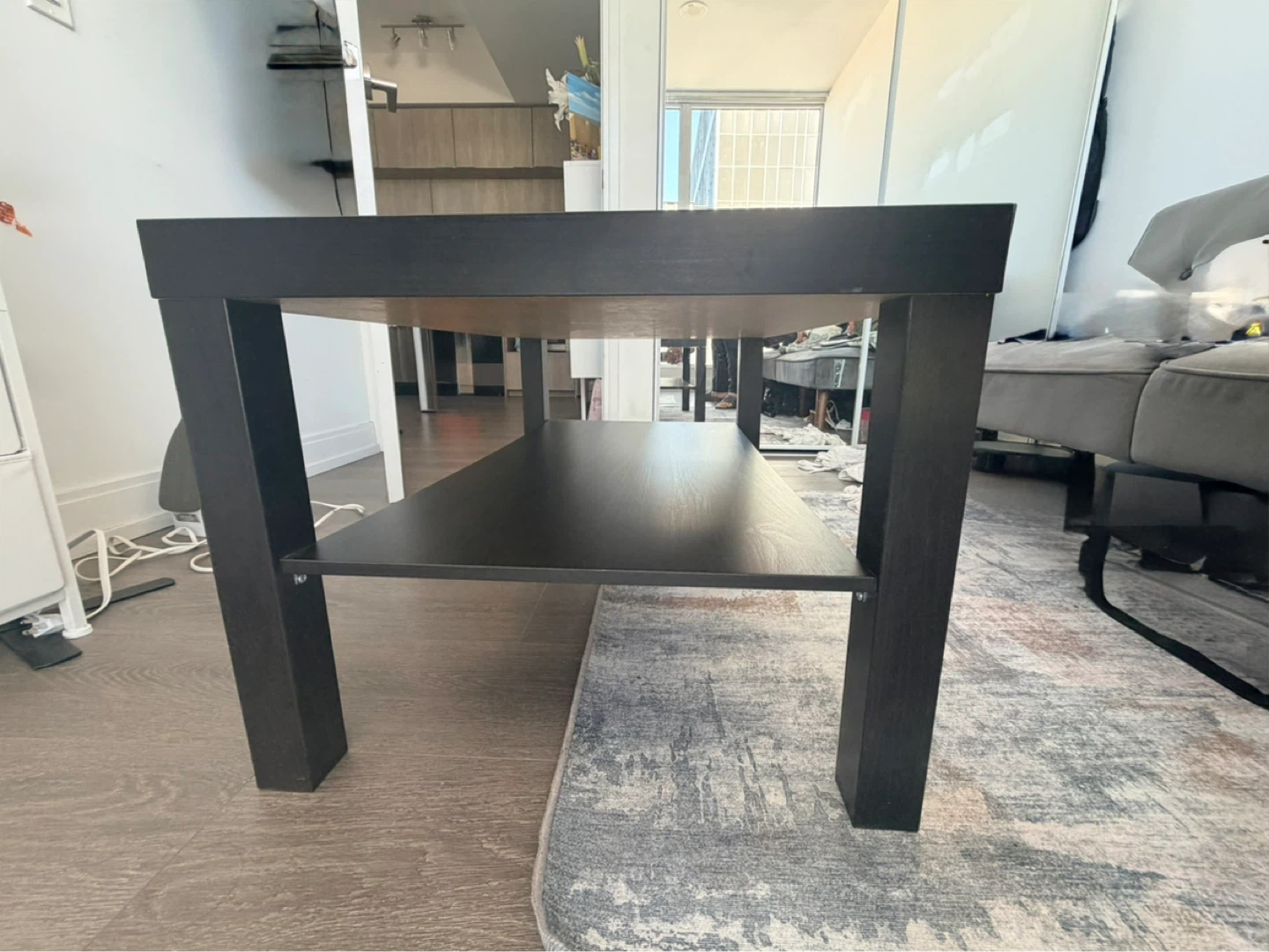 Ikea Black Coffee Table with Shelf - photo 4
