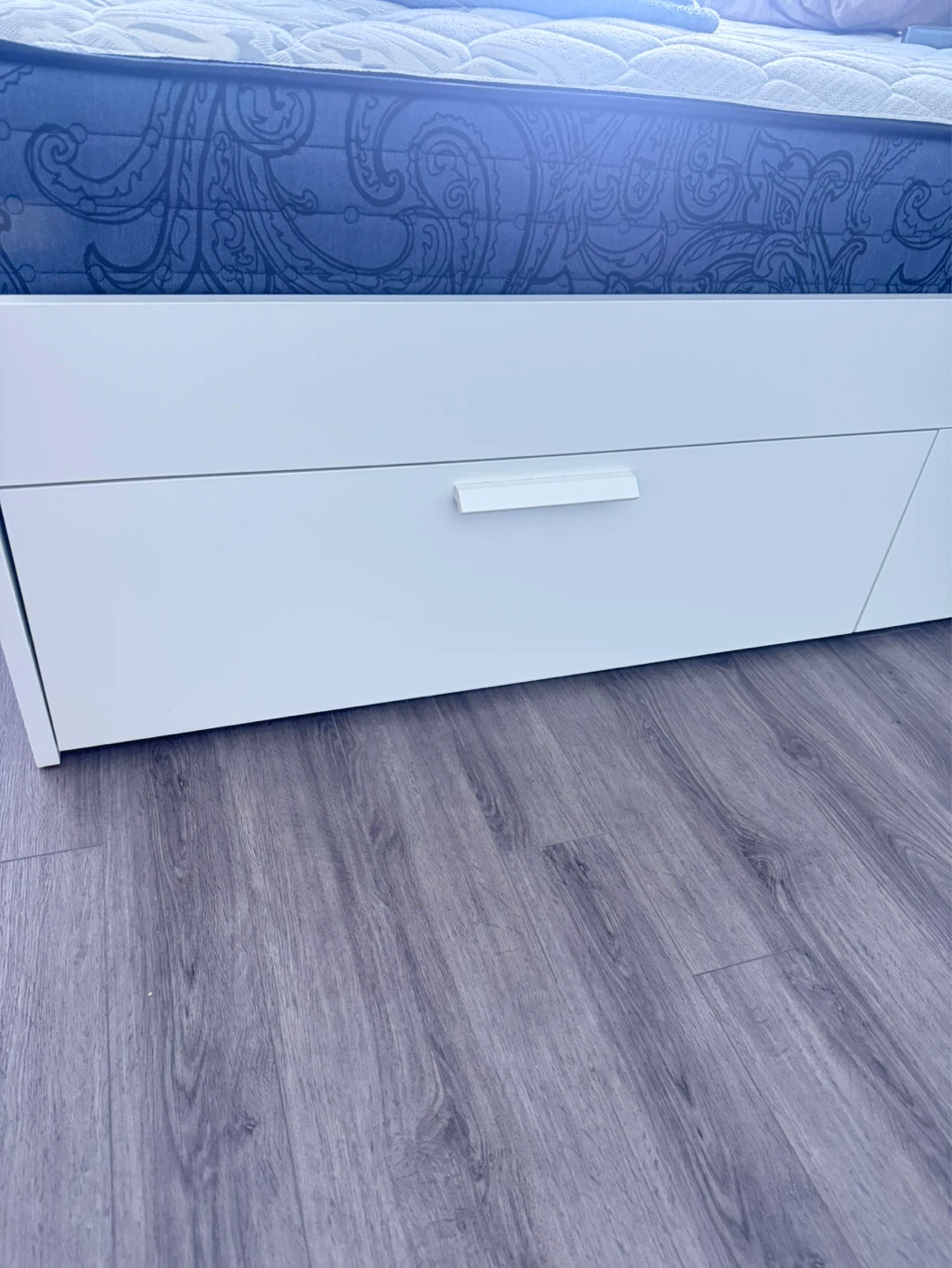 White King Bed Frame with Storage Drawers - photo 2