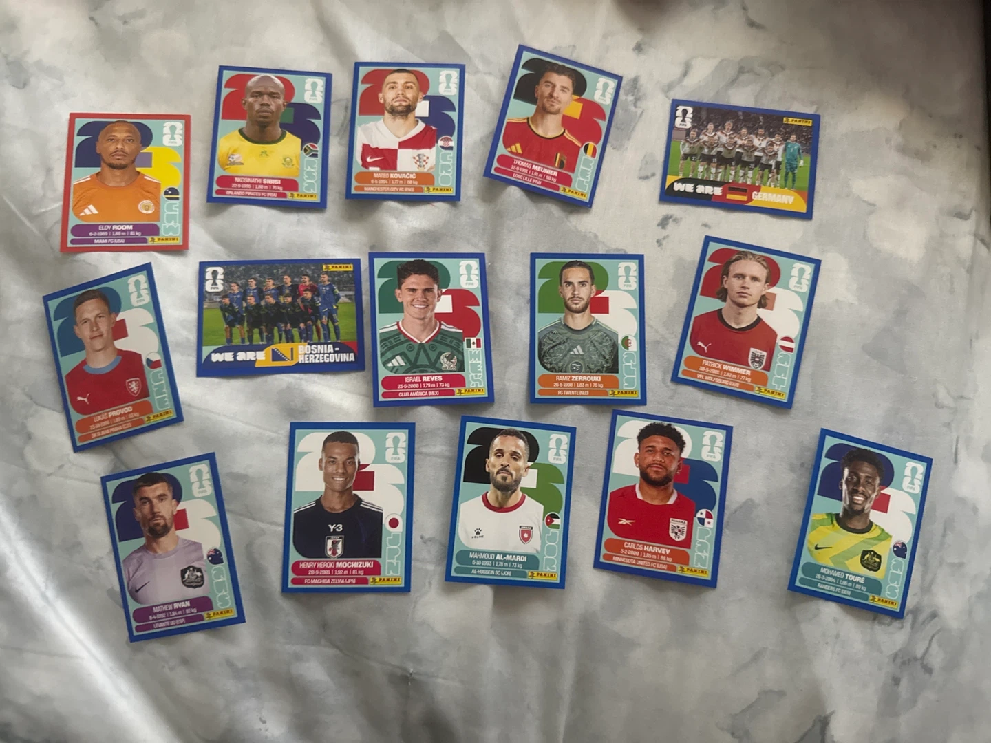 Panini FIFA World Cup parallel stickers