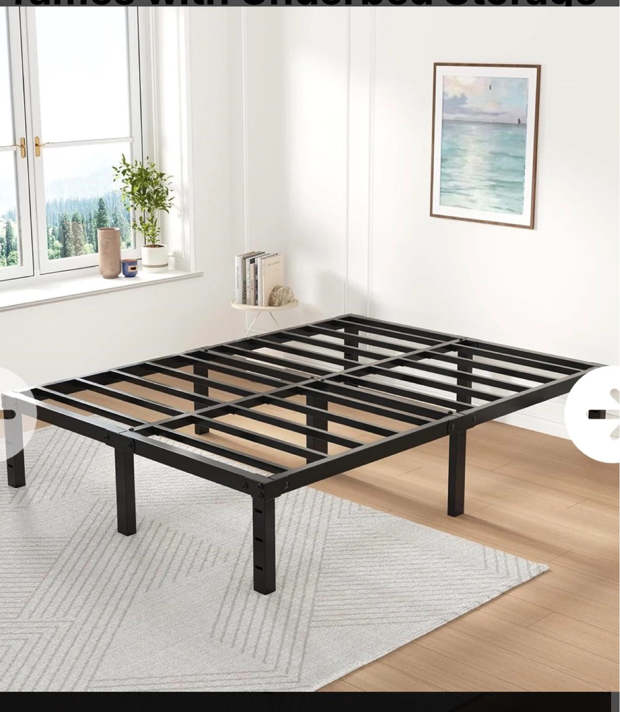 Queen Size Metal Bed Frame