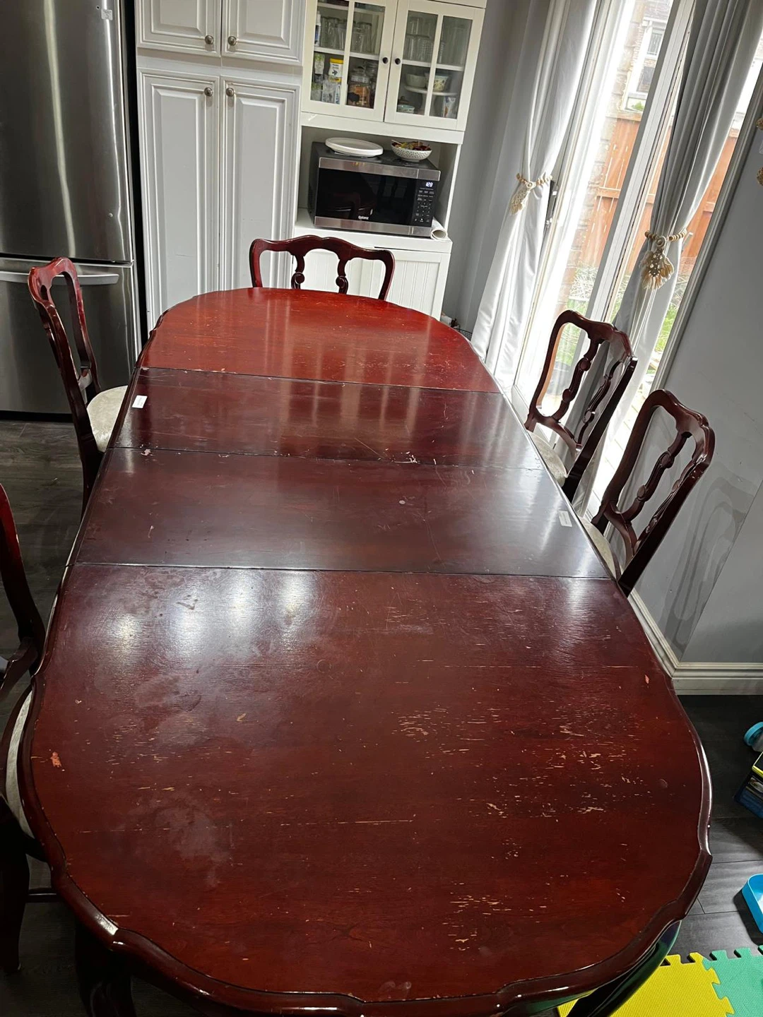 Cherry Dining Table with 6 Chairs - photo 2