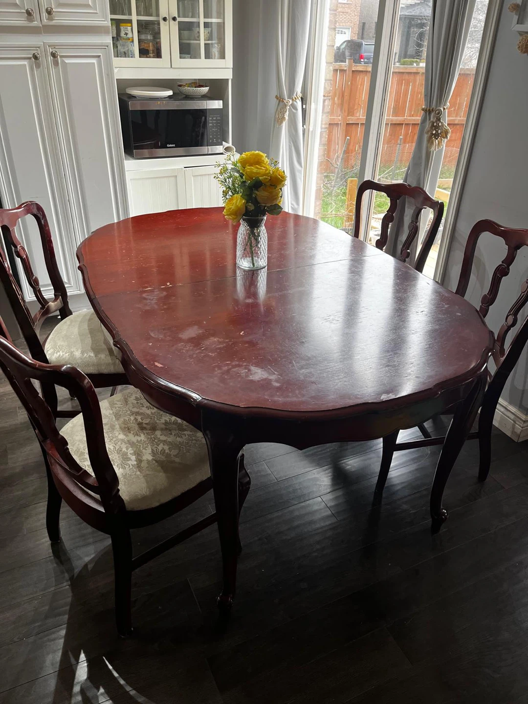 Cherry Dining Table with 6 Chairs - photo 5