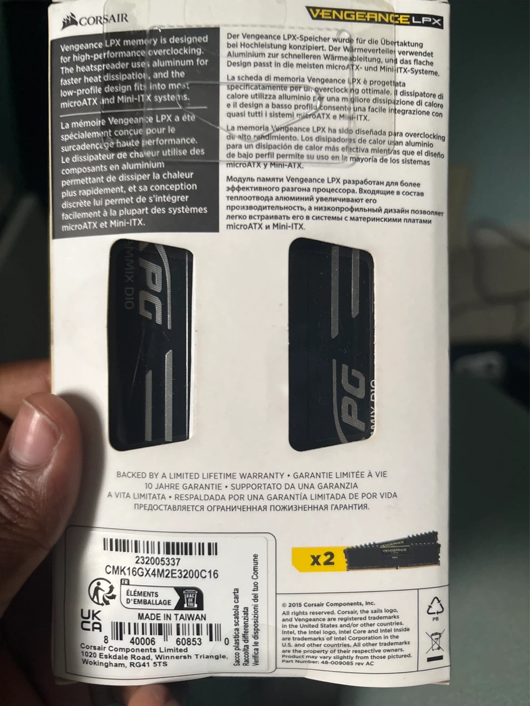 2 Corsair Vengeance lpx DDR4 - photo 3
